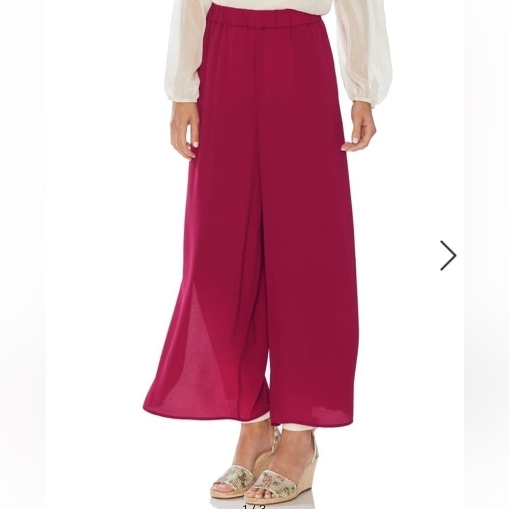Vince Camuto pants Lagenlook flowy beach wide leg hot pink business office Sz M‍